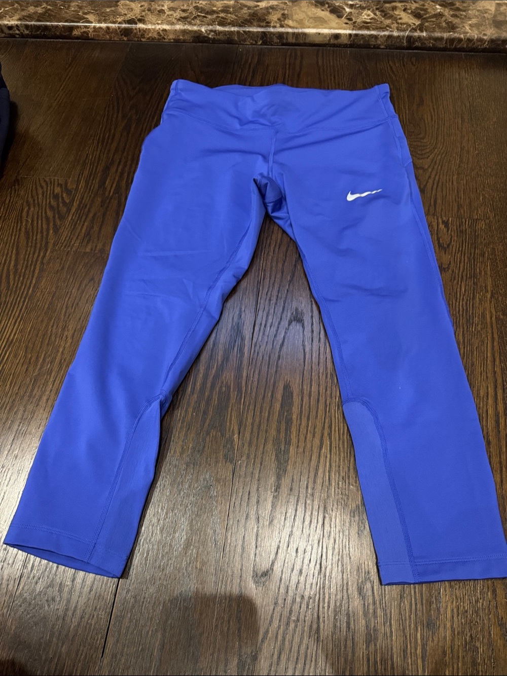 Nike dri fit women’s running Royal Blue Capri Leggings